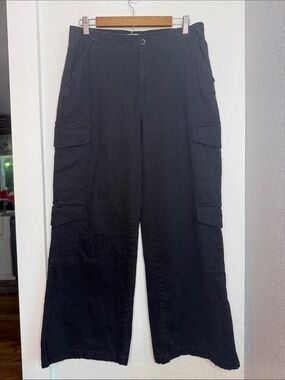 YMI All Day Cargo Pants Black Wide Leg Utility Pants Y2K Mall Goth Skater